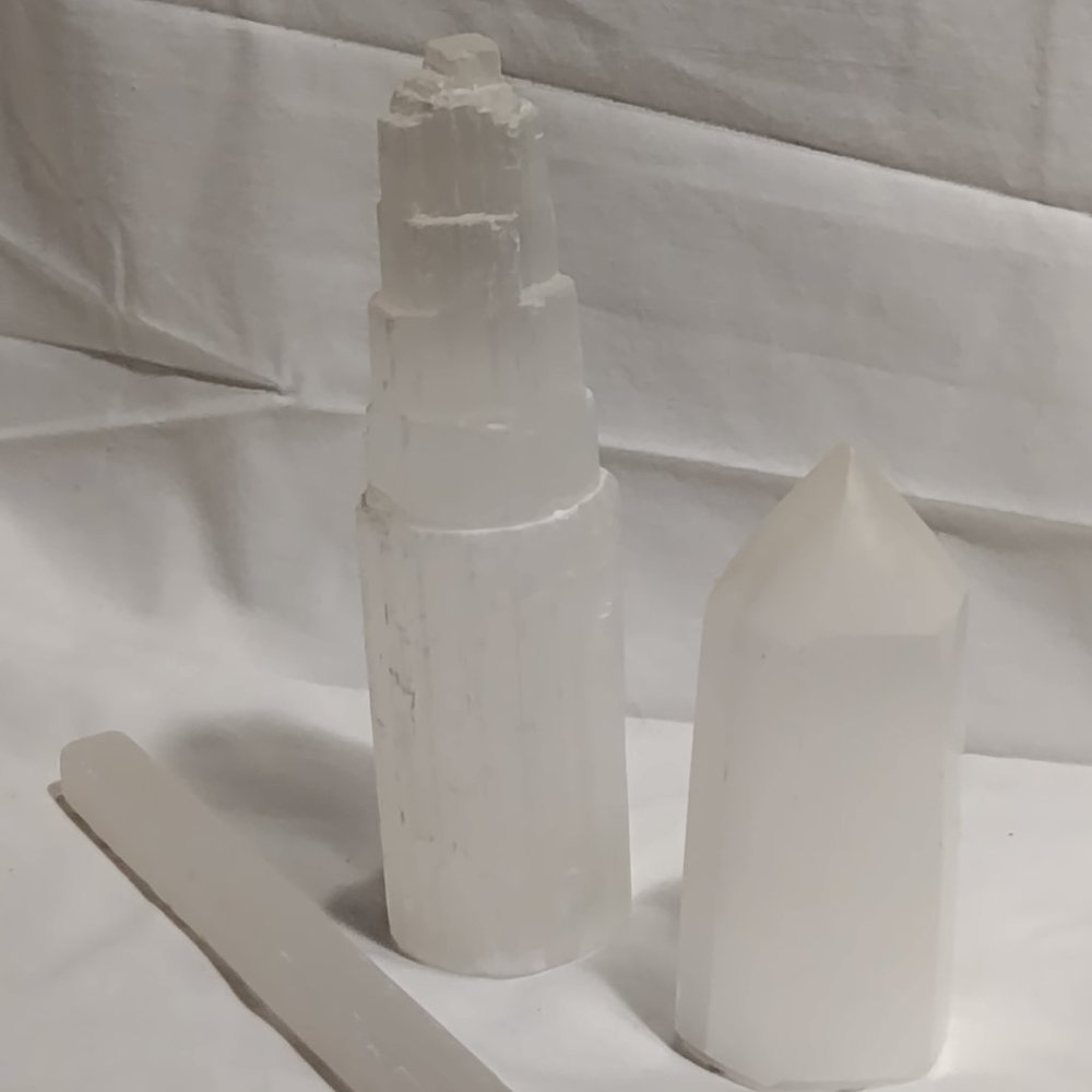 Selenite Crystal Trio